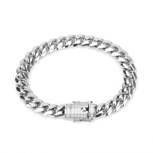 Cuban Link Bracelet for Men — 18K Gold & Silver, 10 Sizes